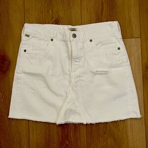 Citizens of Humanity white jean skirt